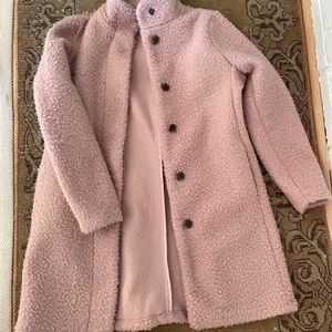 Old Navy Sherpa Dusty Pink Coat